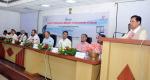 Honourable Chief Mister of Assam delivering his speech at launching standardized websites under e-prastuti